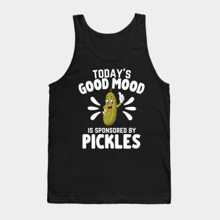 Today's Good Mood Is Sponsored By Pickles Funny Cucumber Tank Top